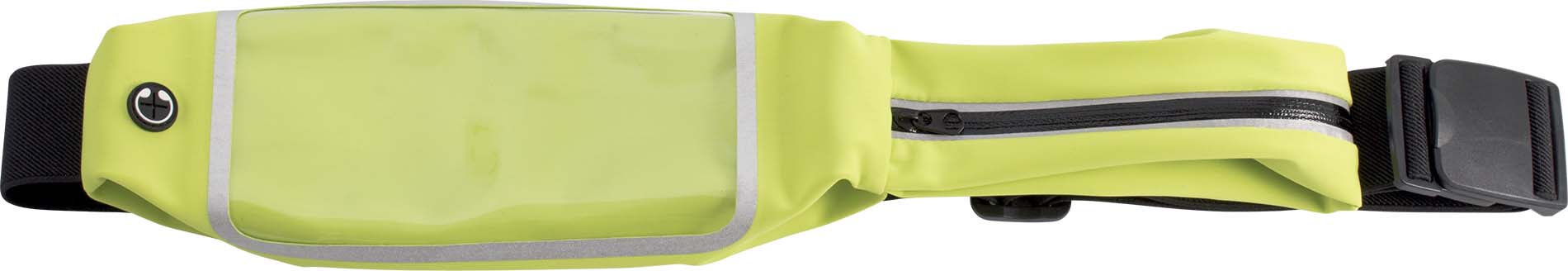 Ceinture porte smartphone double poche ki0341 - fluorescent yellow - Promociel