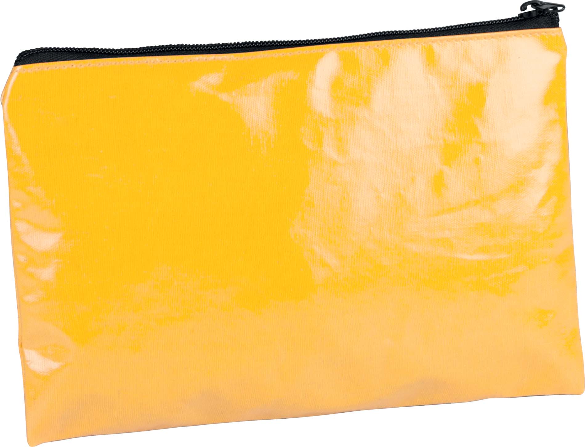 Pochette / &eacute;tui en coton enduit personnalisable ki0714 - yellow - Promociel