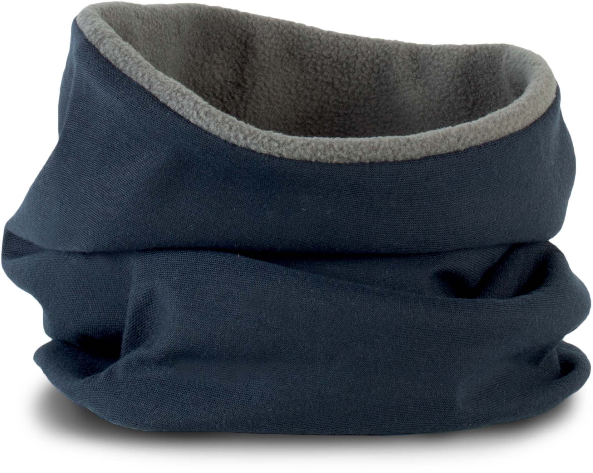 Tour de cou doublé polaire kp121 - navy / slate grey - Promociel