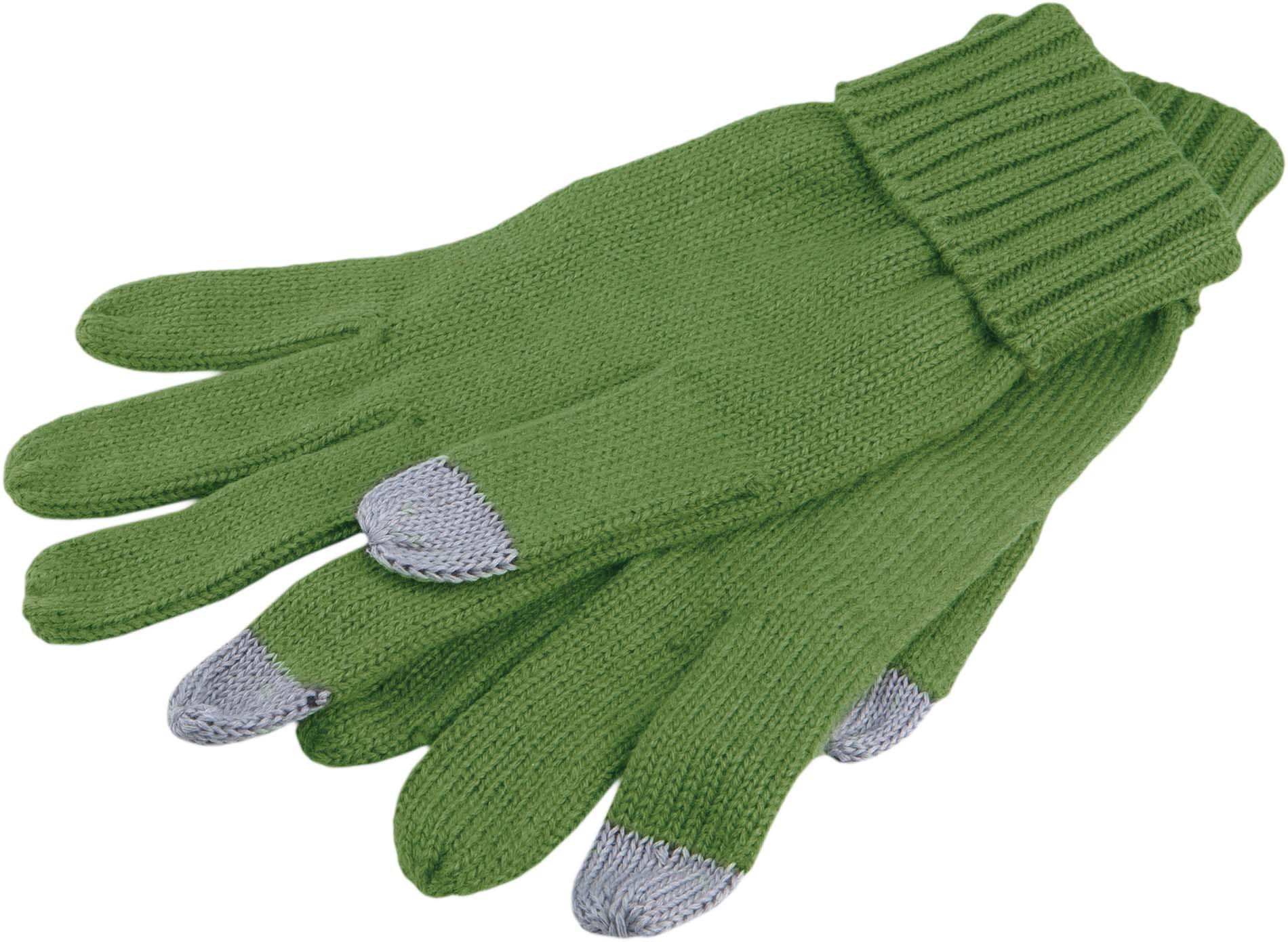 Gants &eacute;cran tactile en tricot kp407 - military green - Promociel