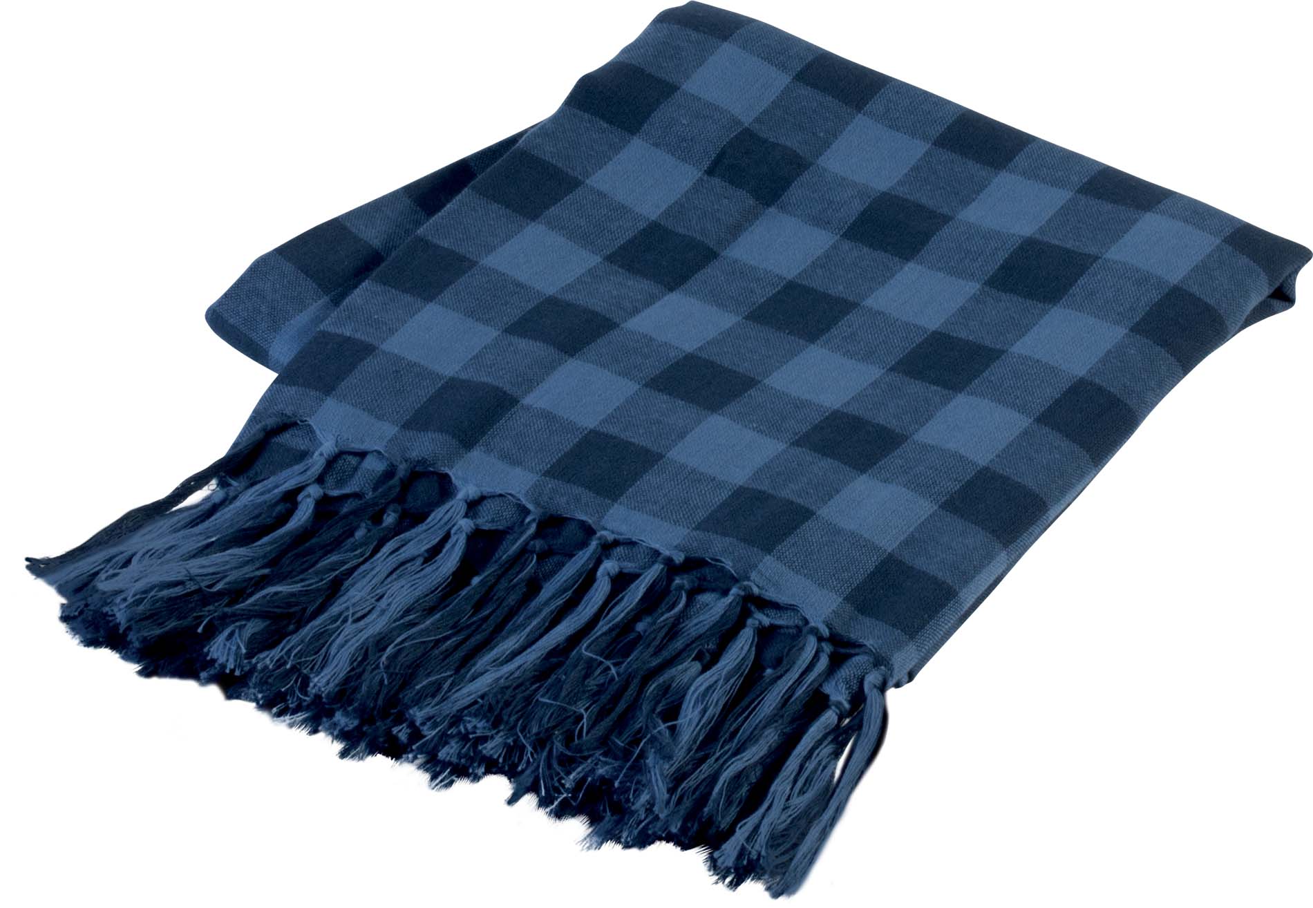 Étole avec franges kp415 - navy / warm navy - Promociel