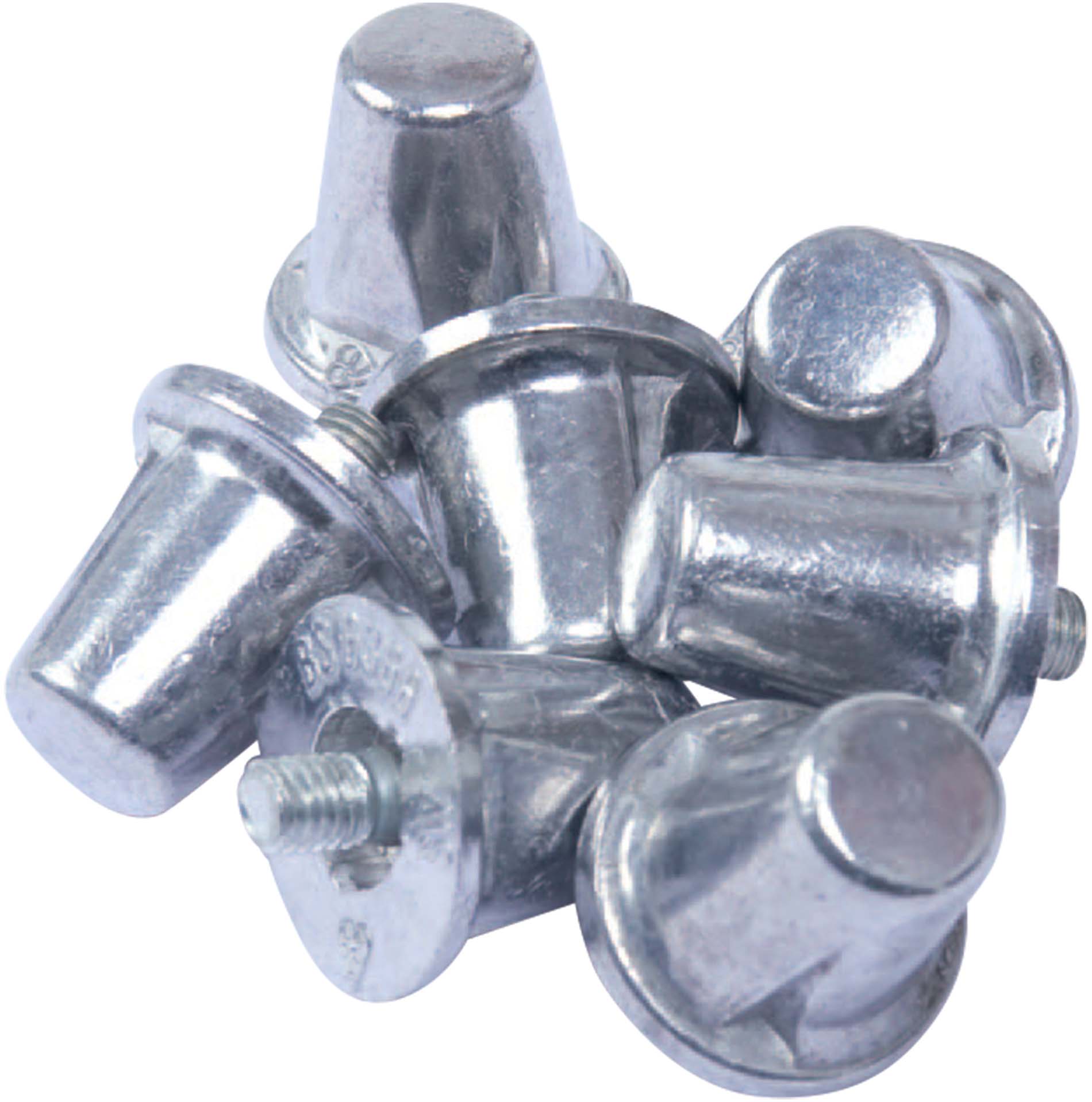 Lot de 100 crampons alu coniques pa066 - silver - Promociel