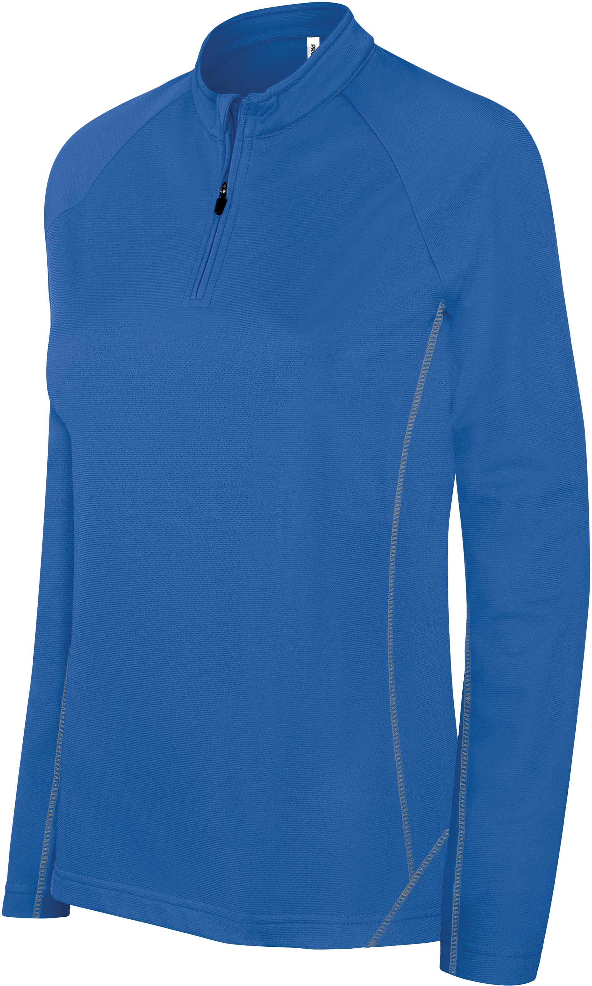 Sweat-shirt femme running 1/4 zip pa336 - sporty royal blue - Promociel