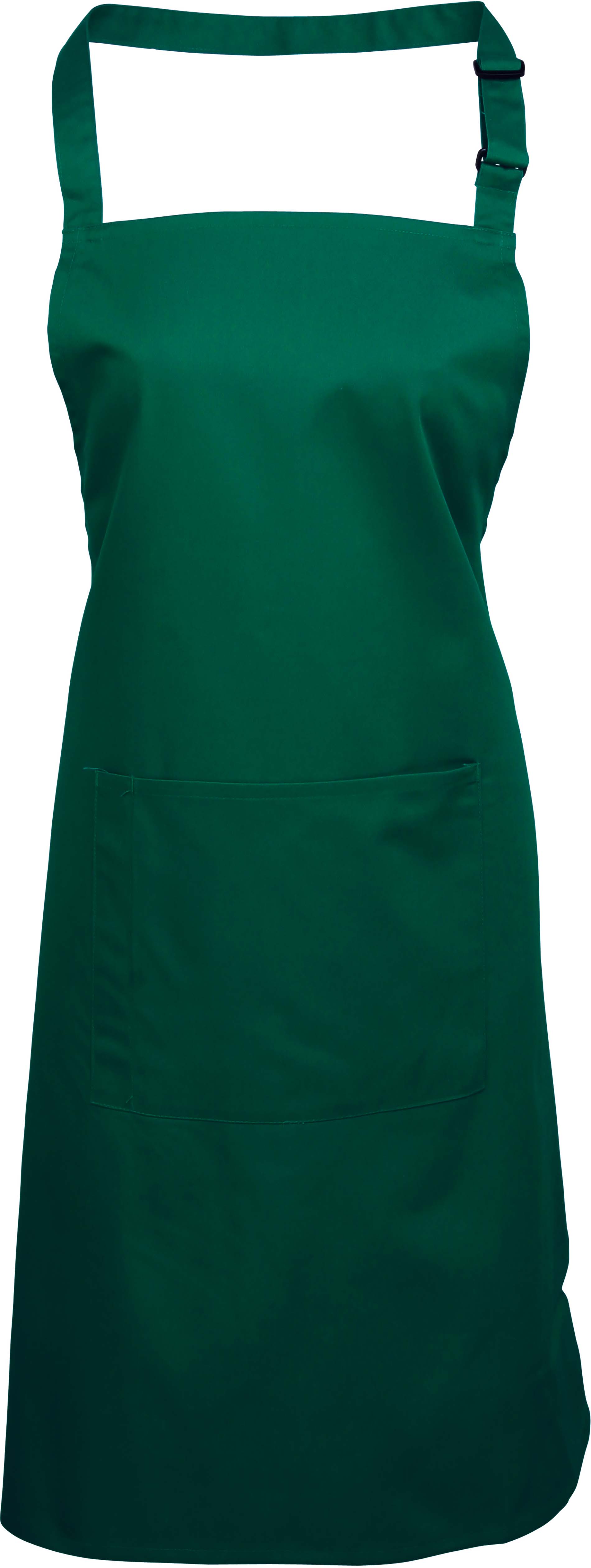 Tablier à bavette "deluxe" avec poche pr124 - bottle green - Promociel