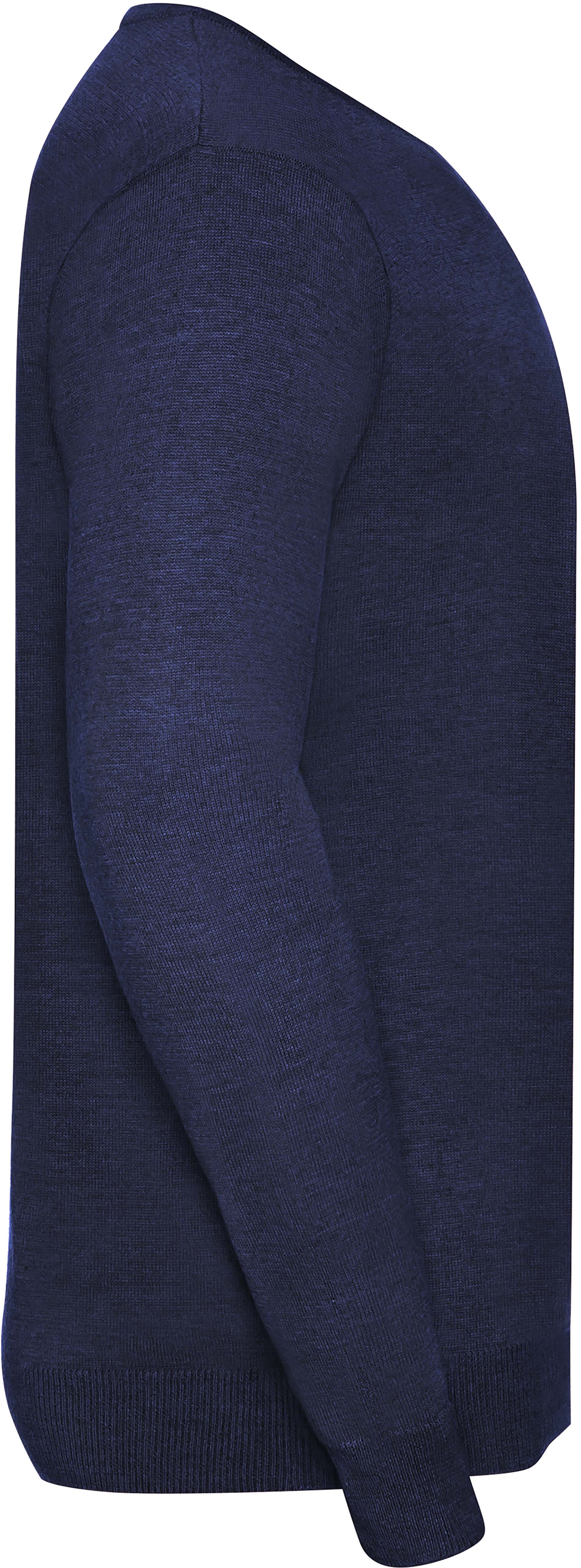 Pull homme col v ru710m - denim marl - Promociel
