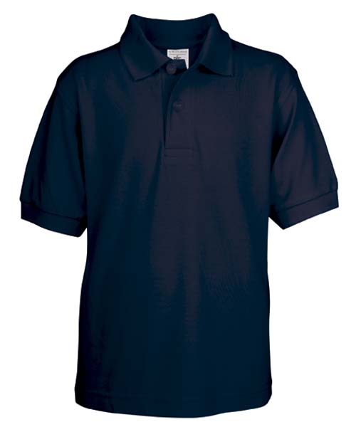 Polo safran kids bleu navy - Promociel