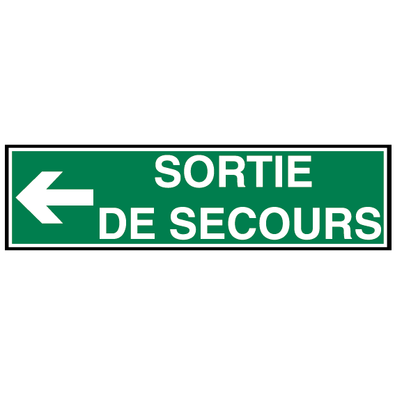 Autocollant sortie de secours 2 - Promociel