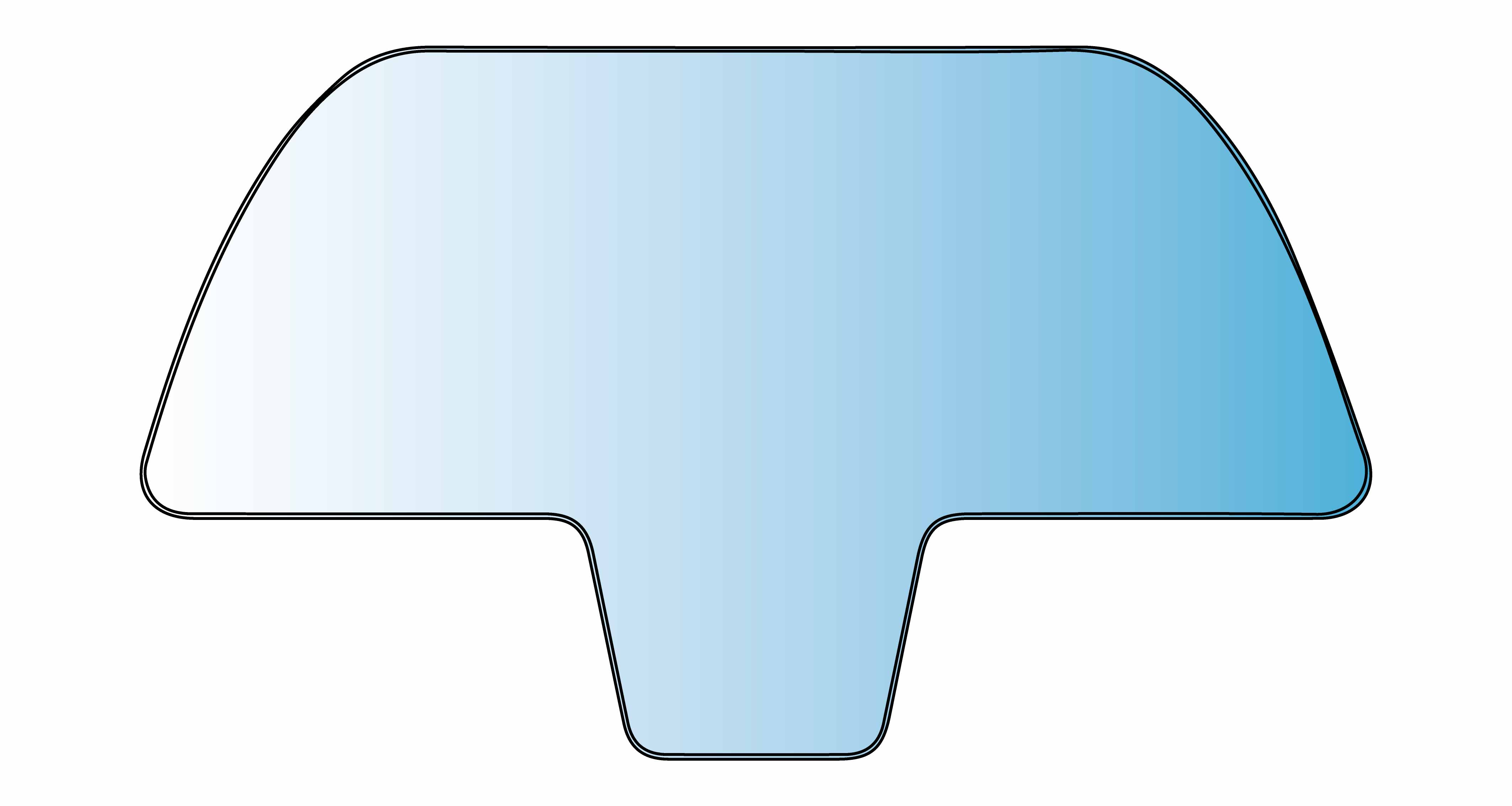 Vitre de protection en plexiglas pour véhicule 122 x 70.7 cm - Promociel