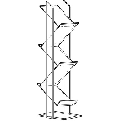 Présentoir zig-zag 1,5 m - Promociel