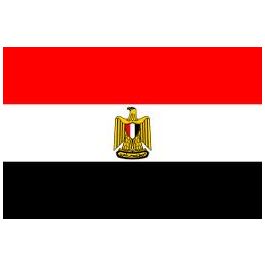 Drapeau Egypte 200 x 300 cm - véritable drapeau Egyptien en tissu