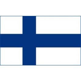 Drapeau Finlande 80 X 1 Cm Veritable Drapeau Finlandais En Tissu Promociel