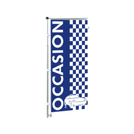 Kit mat & drapeau occasion ECO bleu 6 m