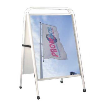 Chevalet stop trottoir A2 TUBA2 avec 2 affiches personnalisées