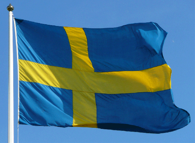 vente en ligne de drapeaux de la Suède dans différents formats