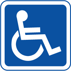 Signalétique d'information handicapé en vente chez Promociel