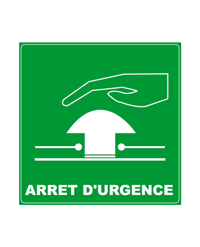 Autocollant Panneau D'avertissement "Arrêt D'Air D'Urgence" - Conforme OSHA, Couleurs Vives, Métal/plastique