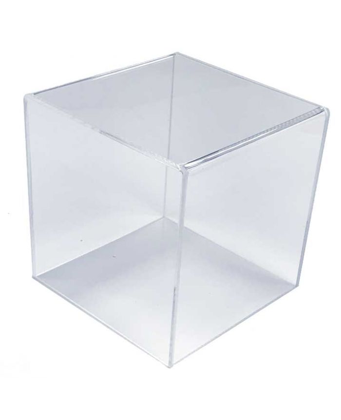 50 boîtes forme cube en plexiglas transparent BTE7