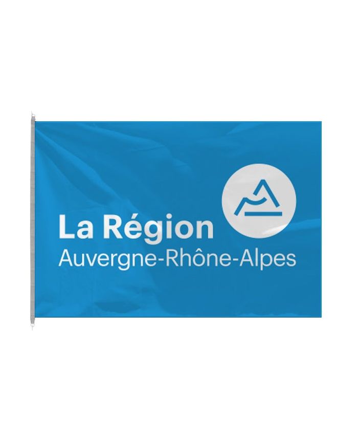 Drapeau - Auvergne-Rhône-Alpes - 90 X 150 Cm - Polyester