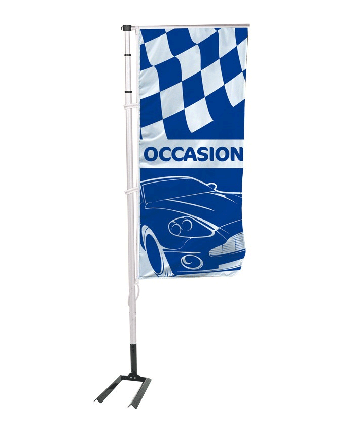 Kit mat & drapeau occasion RAC bleu 6 m