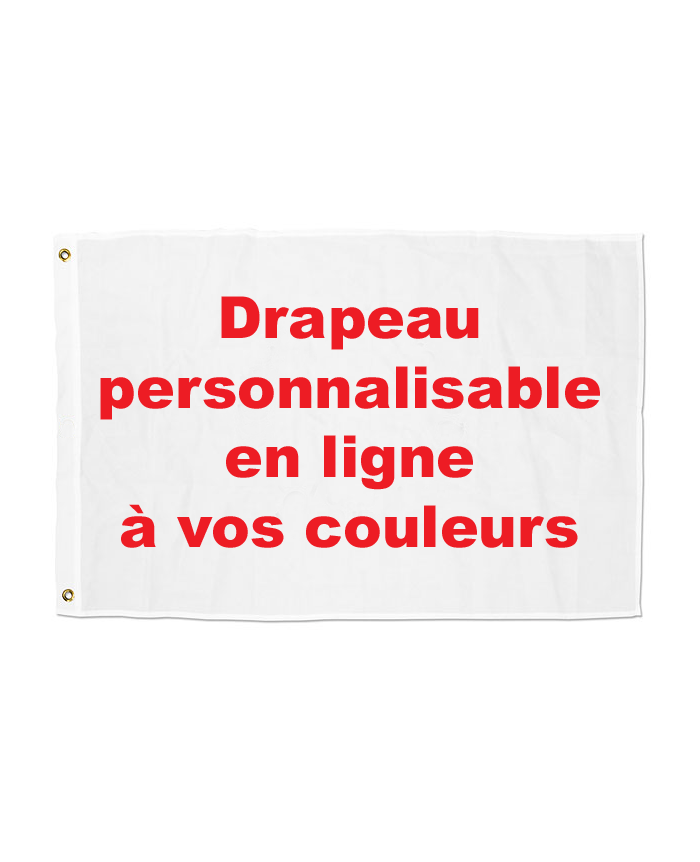 Drapeau personnalisé 150 x 225 cm les 5 ex