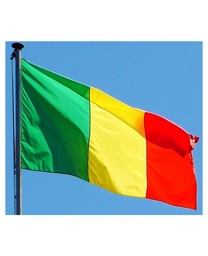 Drapeau Mali 100 x 150 cm - véritable drapeau Malien en tissu : Promociel