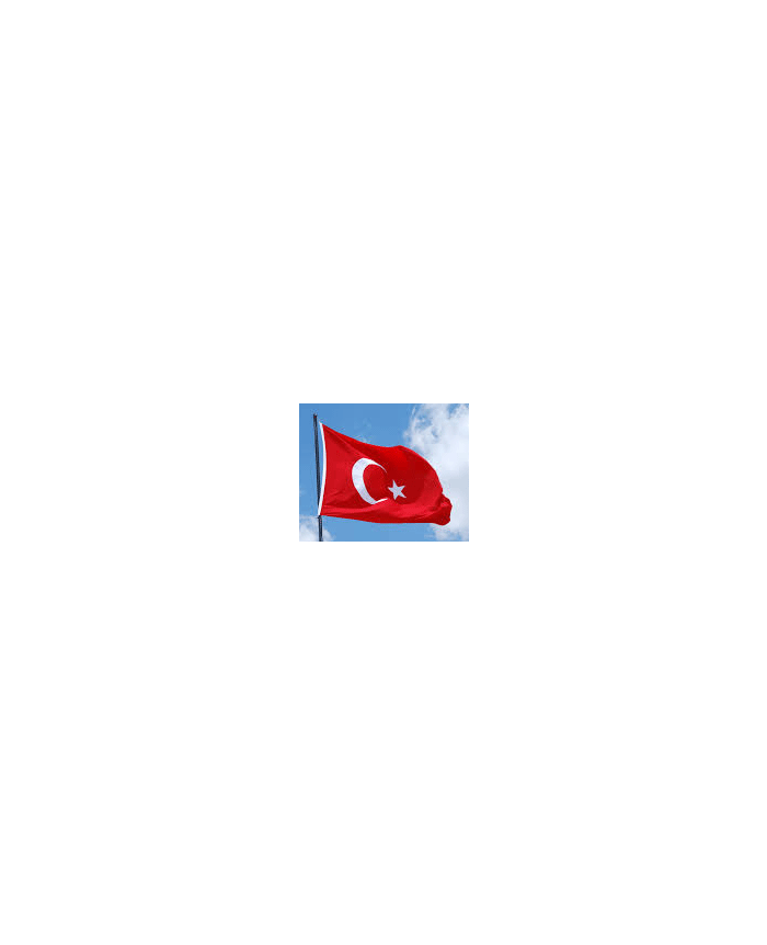 Drapeau Turquie en tissu nautique mesure 100 x 150 au production