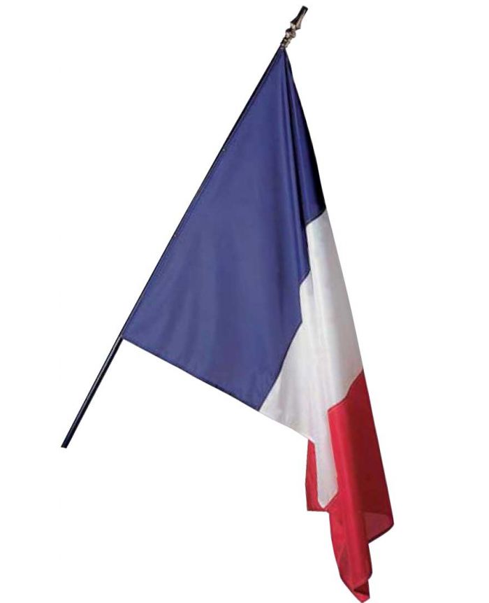 Drapeau France 80 x 120 cm - véritable drapeau Français en tissu