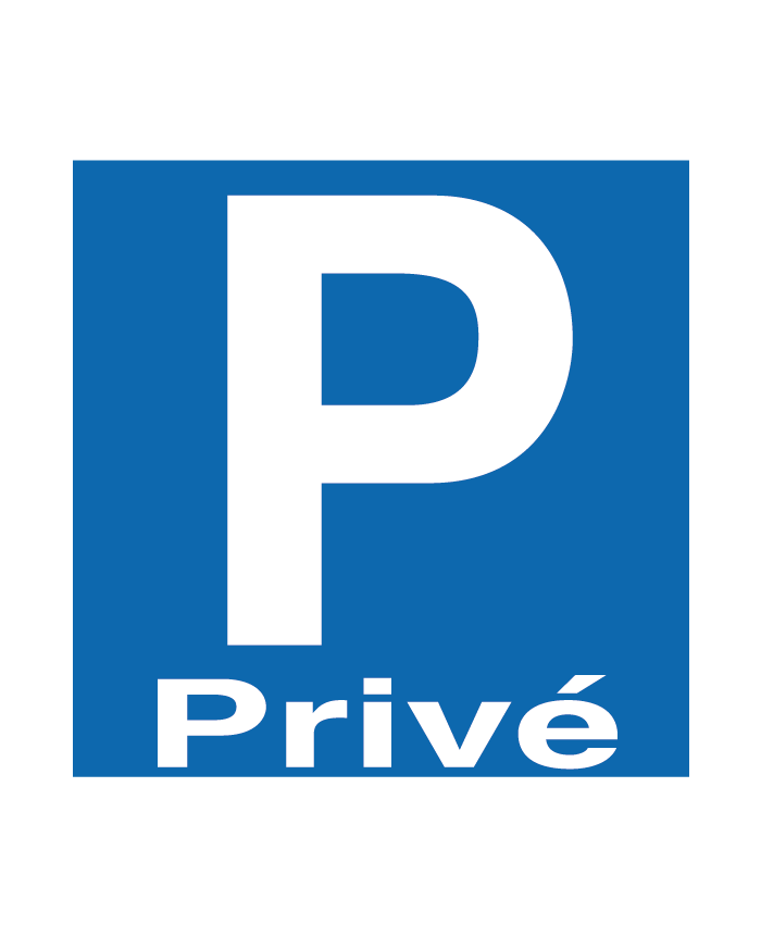 Panneau interdiction de stationner chemin privé PVC - Promociel