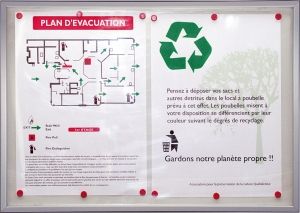 Vitrines porte documents d'affichage intérieur en vente chez Promociel