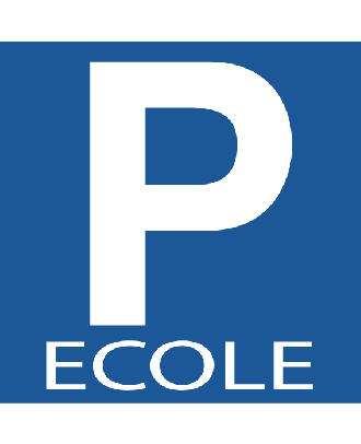 Panneau Parking Ecole alu 3 mm