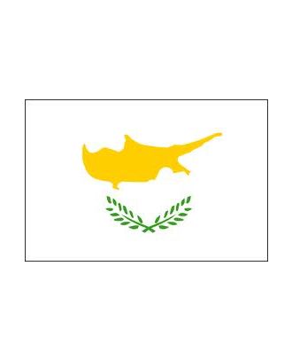 Drapeau adhésif Chypre 20 x 30 cm