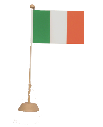 Drapeau de table Italie en bois vernis