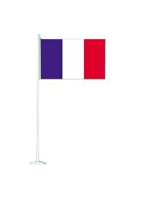 Drapeau de table PVC France