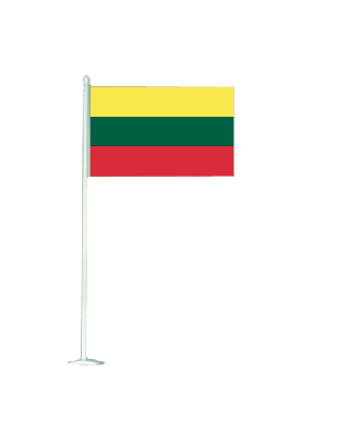 Drapeau de table PVC Lituanie