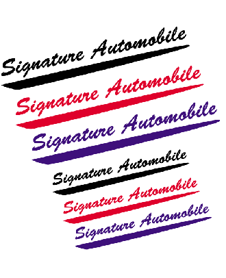 Signature adhésive personnalisée