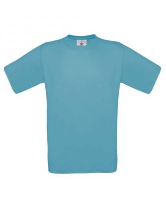 T-shirt B&C exact 190 bleu piscine