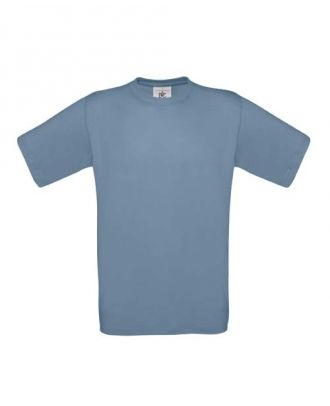 T-shirt B&C exact 190 bleu stone