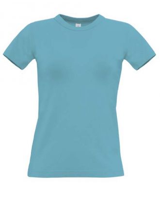 T-shirt femme B&C exact 190 women bleu piscine