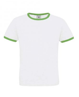 T-shirt men only play blanc et vert