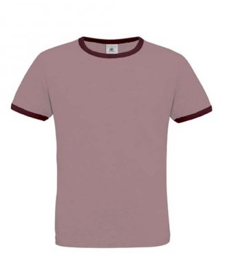 T-shirt men only play violet et burgundy