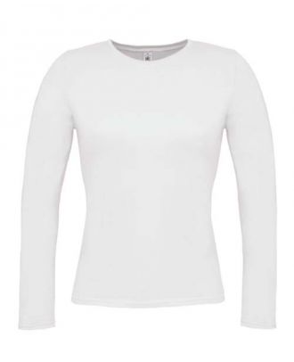 T-shirt women only lsl blanc