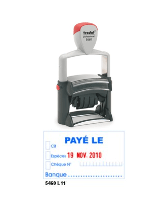 Tampon metal line payé le + date 5460l11