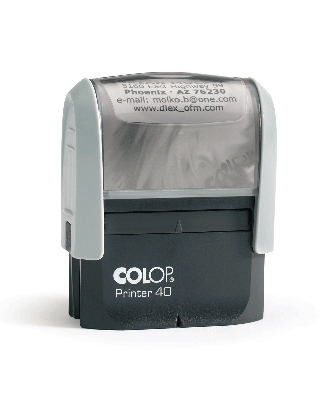 Tampon encreur printer 40 avec 5 lignes personnalisées