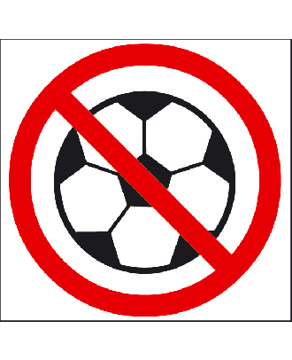 Panneau ballons interdits PVC