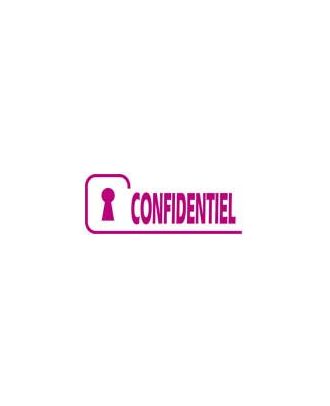Empreinte de tampon confidentiel