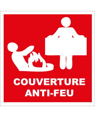 Autocollant d'incendie couverture anti-feu