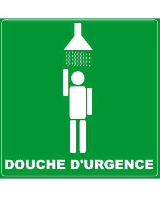 Panneau douche d'urgence PVC