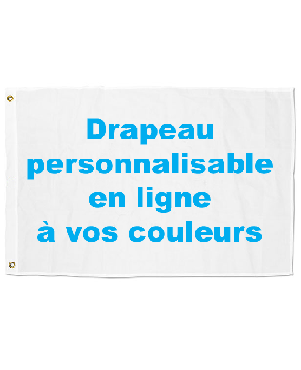 Drapeau personnalisabe en ligne au format 100 x 150 cm