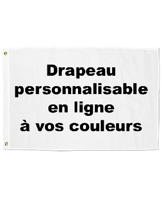 Drapeau personnalisé 120 x 180 cm à l'unité