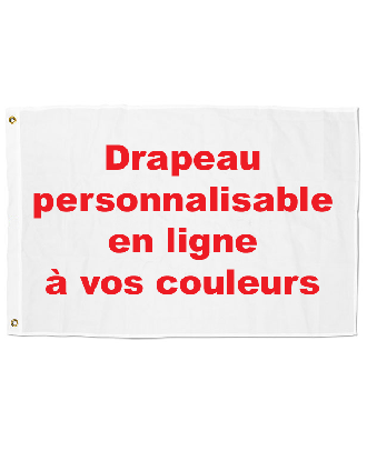 Drapeau personnalisable en dimensions 100 x 150 cm